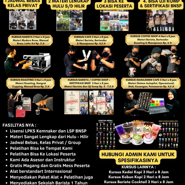 Kursus Barista Cocktail