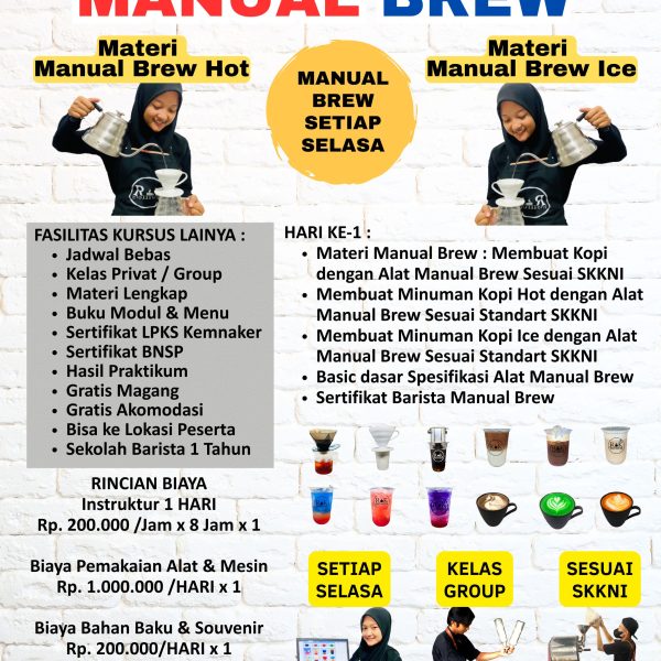 Kursus Kopi Manual Brew