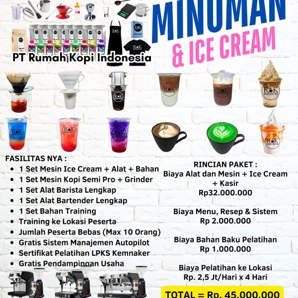 Paket Minuman dan Ice Cream