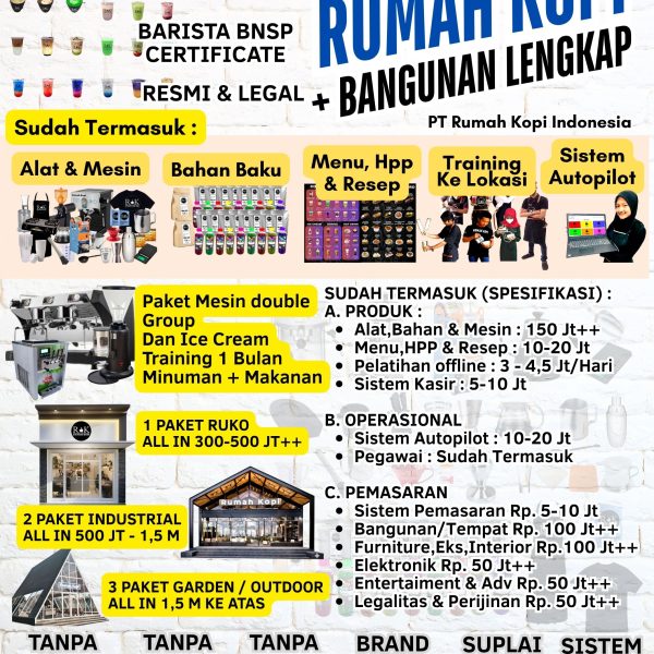 Paket Bangunan Kemitraan Rumah Kopi