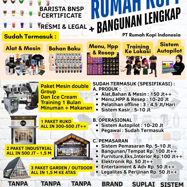 Paket Bangunan Kemitraan Rumah Kopi