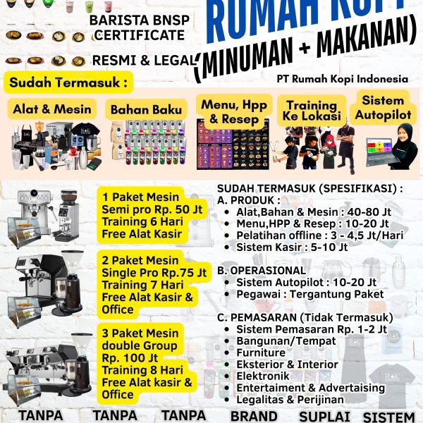 Paket Rumah Kopi Minuman dan Makanan