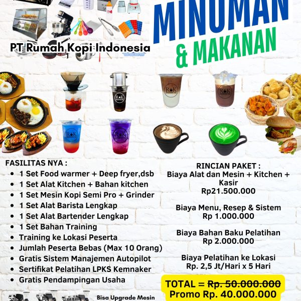 Paket Minuman dan Makanan Lengkap