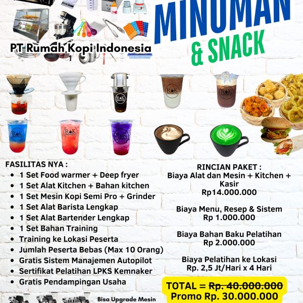 Paket Minuman dan Makanan Snack